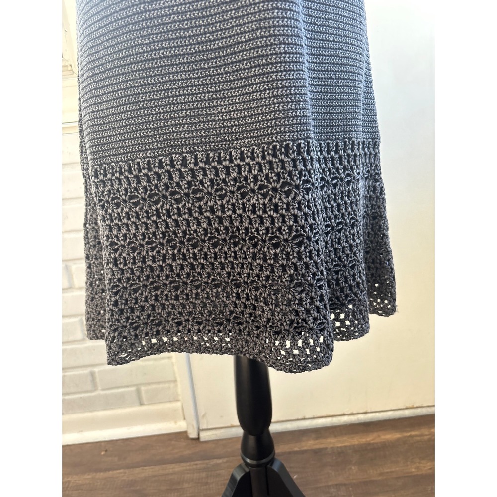 Theory Bronella Crochet Knit Shift Dress Medium minimalist luxury staple boho - Picture 3 of 10